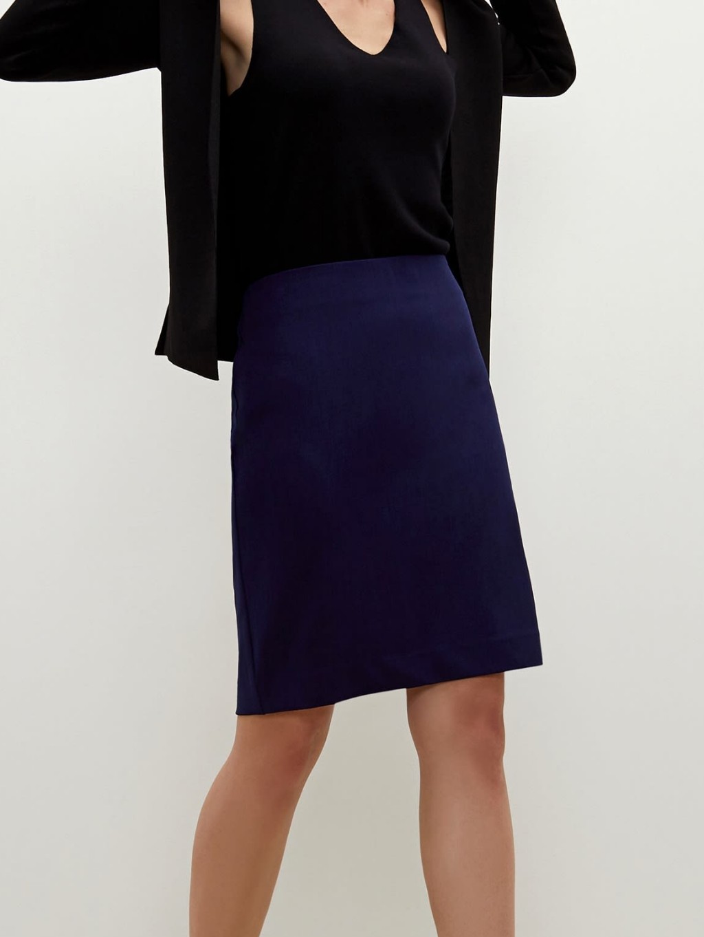 Nwt Mm Lafleur Noho Skirt Navy Blue Sz 8